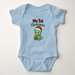 Body Para Bebé Baby Boy My 1st Christmas Dino