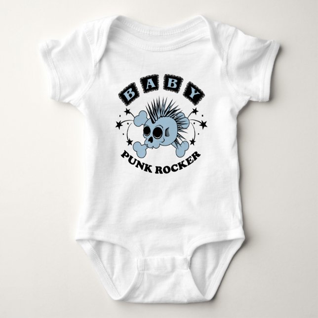 Body Para Bebé Baby Boy Punk Skull (Anverso)
