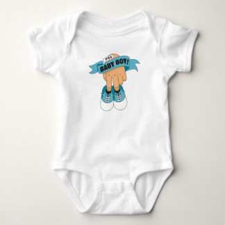 Body Para Bebé Baby Boy Shoe Banner – A Cute and Classic Welcome 