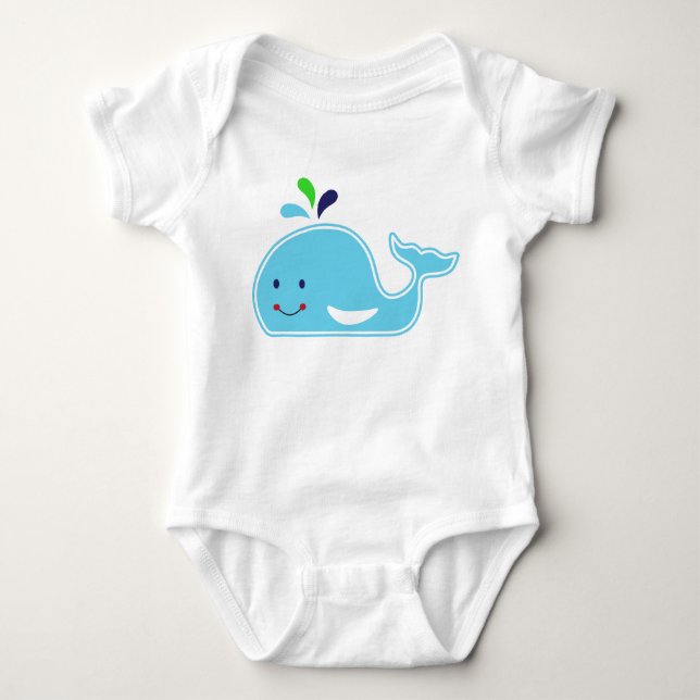 Body Para Bebé Baby Boy Whale (Anverso)