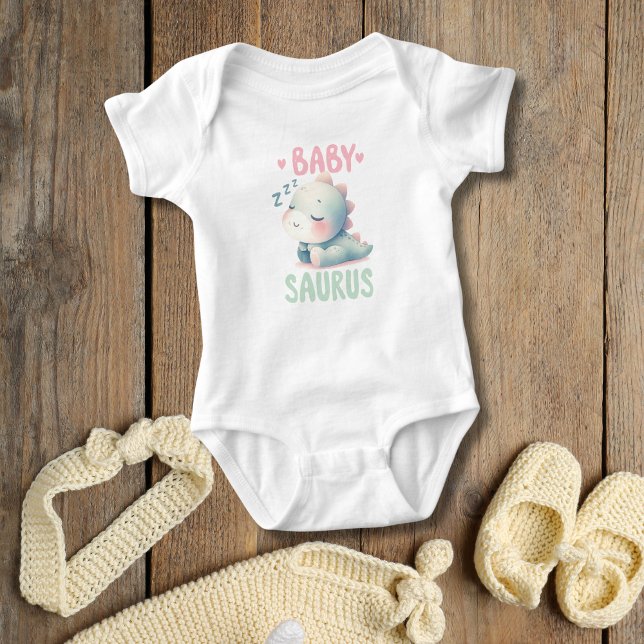 Body Para Bebé Baby Dinosaur Cute adorable regalo de ducha bebé (Baby Dinosaur Baby Saurus Baby shower gift, Baby Body suit, New baby gift)