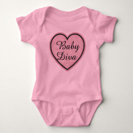Body Para Bebé Baby Diva Heart Bodysuit