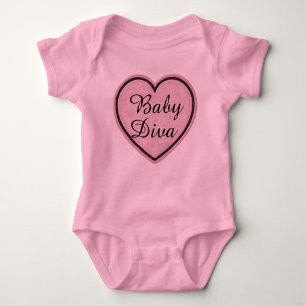 Body Para Bebé Baby Diva Heart Bodysuit