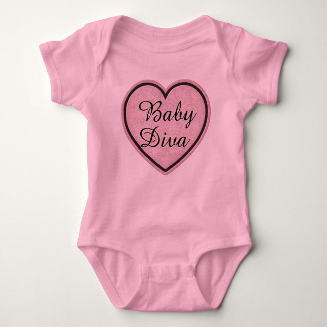 Body Para Bebé Baby Diva Heart Bodysuit (Anverso)