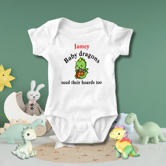 Body Para Bebé Baby Dragons need their hoards too for Halloween