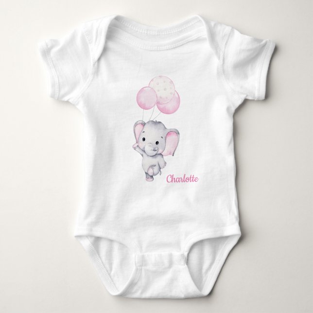 Body Para Bebé Baby Elephant Baby Bodysuit (Anverso)