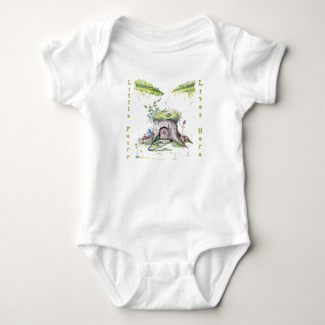 Body Para Bebé Baby Fairy House Bodysuit (Anverso)