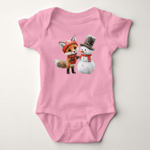 Body Para Bebé Baby Fox y Snowman