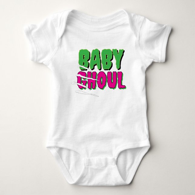 Body Para Bebé Baby Ghoul Funky Funny Ghoulishly Cute (Anverso)