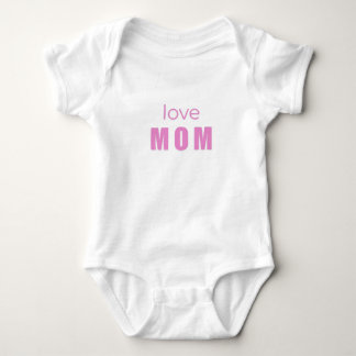 Body Para Bebé Baby Girl Bodysuit “Love Mom”