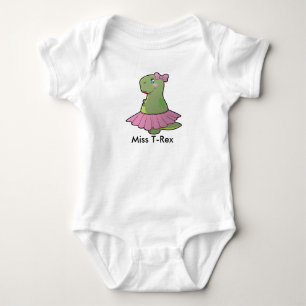 Body Para Bebé Baby Girl Dinosaur Miss T-Rex Bodysuit