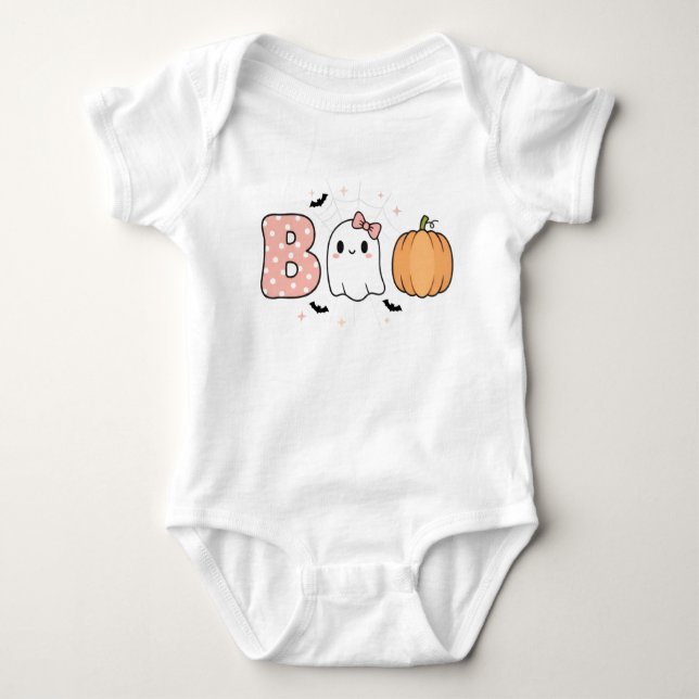 Body Para Bebé Baby Girl Halloween shirt (Anverso)