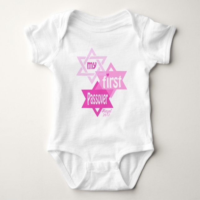 Body Para Bebé Baby Girl My First Passoke Bodysuit Pink (Anverso)