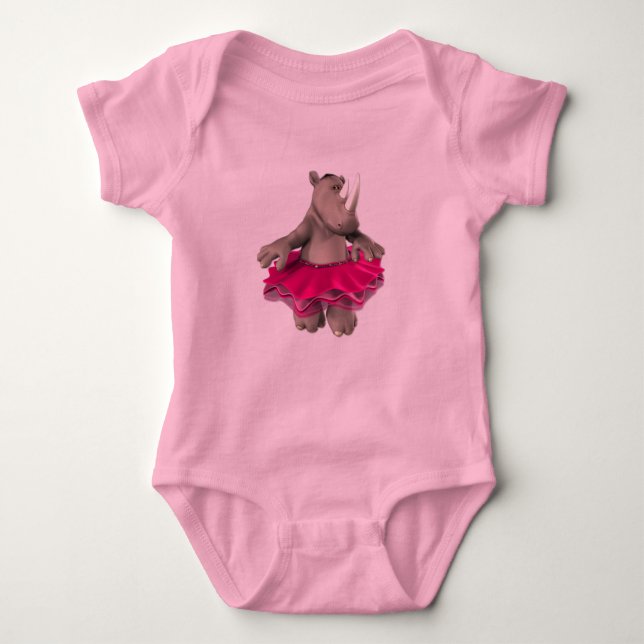 Body Para Bebé Baby Girl Rhino (Anverso)