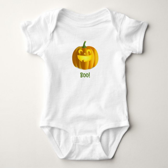 Body Para Bebé Baby Halloween Calabaza Bodysuit (Anverso)