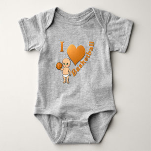 Body Para Bebé Baby I Love Basketball
