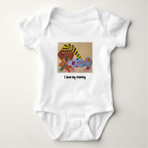 Baby I Love My Mommy Doggie Bodysuit