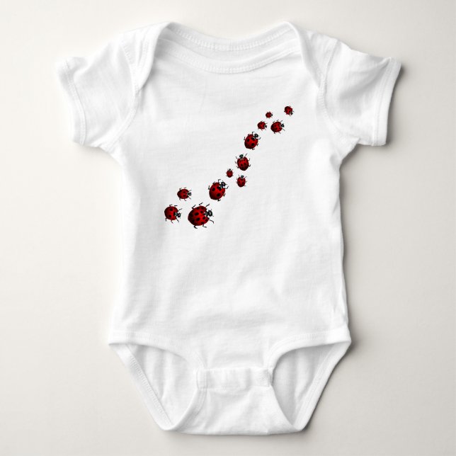 Body Para Bebé Baby Ladybug Shirt Organic Bodysuit Ladybug Gifts (Anverso)