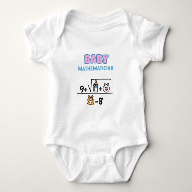 Body Para Bebé Baby Mathematician (Anverso)
