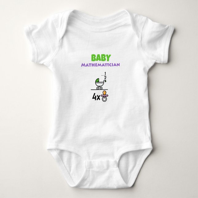 Body Para Bebé Baby Mathematician (Anverso)