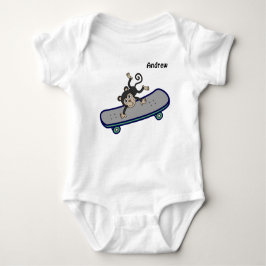 Body Para Bebé baby Monkey  riding skateboards