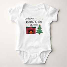 Body Para Bebé Baby Most Wonderful Time of The Year One Piece 