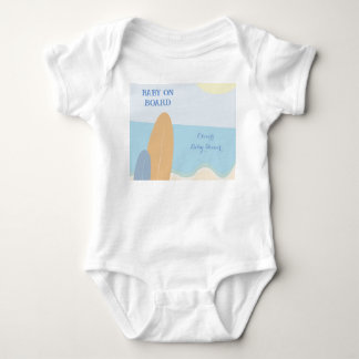 Body Para Bebé Baby on Board Surfing Beach Baby Shower