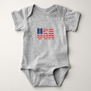 Body Para Bebé Baby Patriotic USA Baby Bodysuit