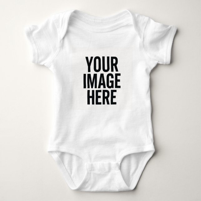 Body Para Bebé Baby Photo Upload Bodysuit Shirt (Anverso)