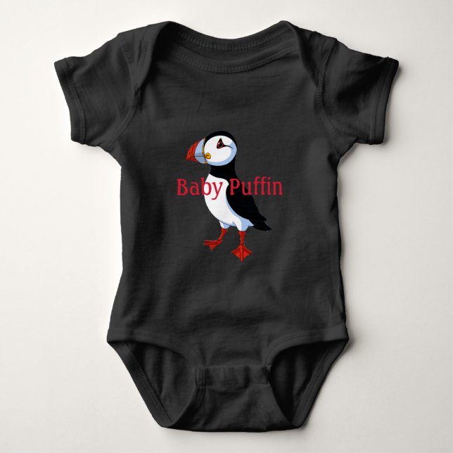 Body Para Bebé Baby Puffin Baby Bodysuit (Anverso)
