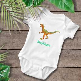 Body Para Bebé Baby Raptor Funny Velociraptor Dinosaur Art Pun