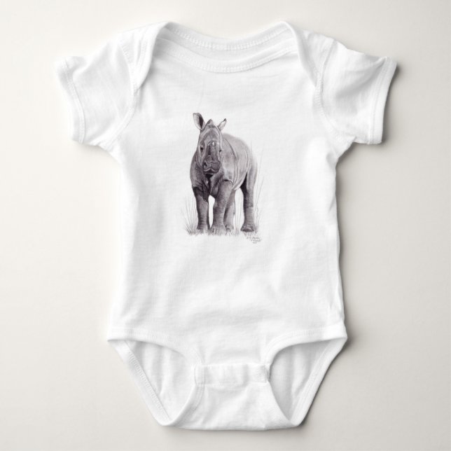 Body Para Bebé Baby Rhino Rumpoceros (Anverso)