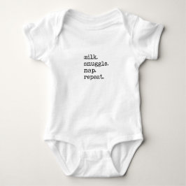 Body Para Bebé Baby Romper - Milk, Snuggle, Nap, Repeat