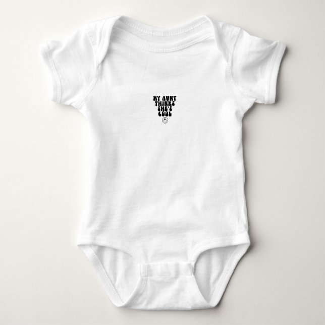 Body Para Bebé Baby Romper - My Aunt Thinks She's Cool (Anverso)