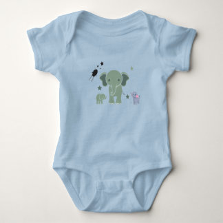 Body Para Bebé baby romper white elephant 
