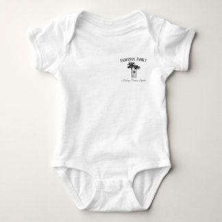 Body Para Bebé Baby’s First Beach Trip Shirt Vacation Palm 