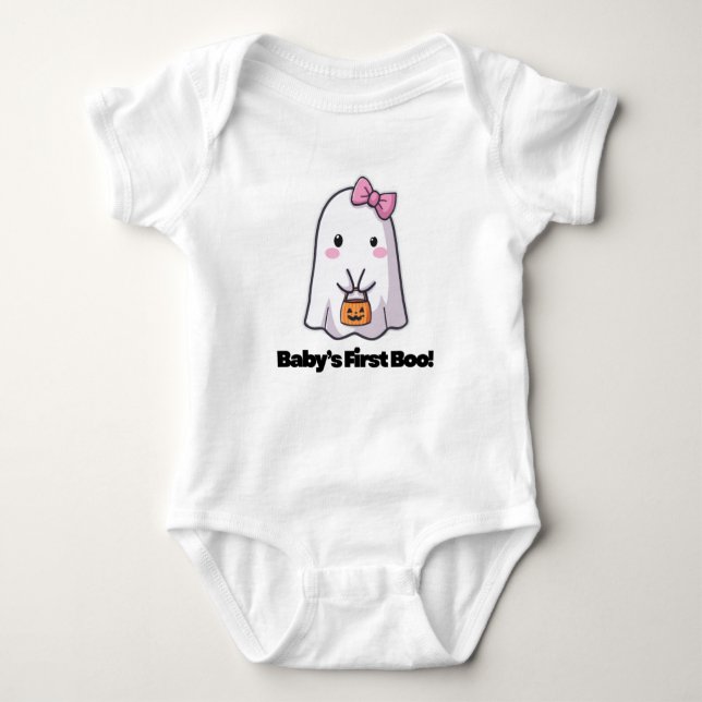 Body Para Bebé Baby’s First Boo! – Adorable Halloween Bodysuit fo (Anverso)