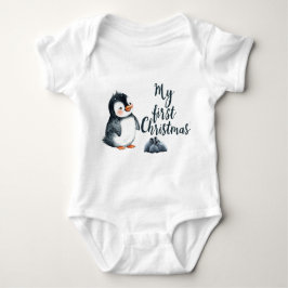 Body Para Bebé Baby’s First Christmas Shirt | Personalized