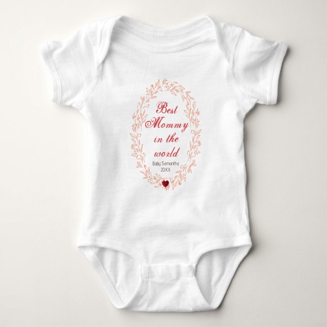 Body Para Bebé Baby’s First Mother’s Day Outfit (Anverso)