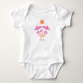 Body Para Bebé Baby’s First Spring Bodysuit – Pink Birds Daisy