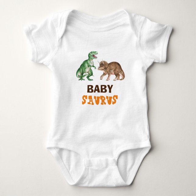 Body Para Bebé Baby Saurus T Shirt (Anverso)