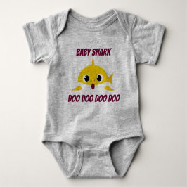 Body Para Bebé Baby shark baby bodysuit