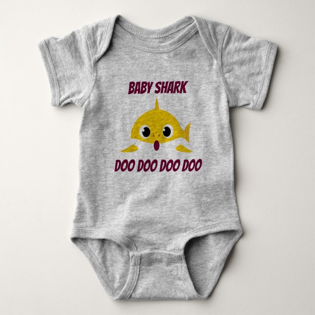 Body Para Bebé Baby shark baby bodysuit (Anverso)