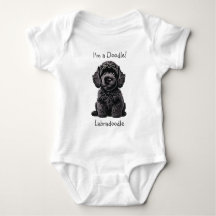 Baby Shower Cute Labradoodle Puppy - ¡Soy un Doodl