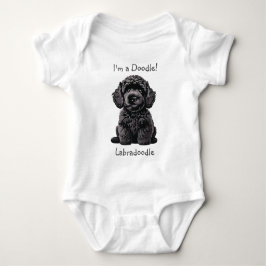 Body Para Bebé Baby Shower Cute Labradoodle Puppy - ¡Soy un Doodl