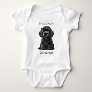 Body Para Bebé Baby Shower Cute Labradoodle Puppy - ¡Soy un Doodl