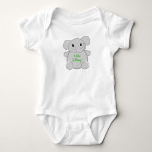 Body Para Bebé Baby Shower de Elefante Verde
