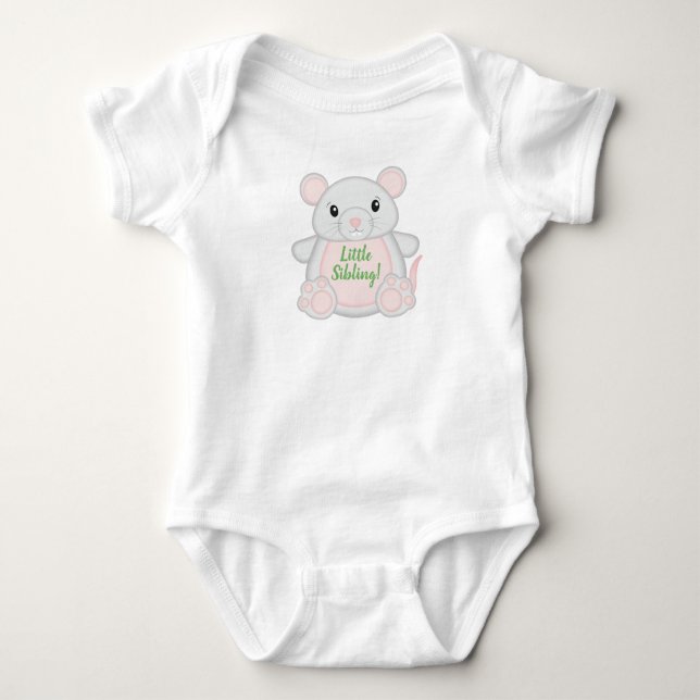 Body Para Bebé Baby Shower de mouse (Anverso)