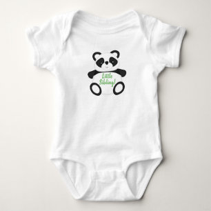 Body Para Bebé Baby Shower Green Panda Bear