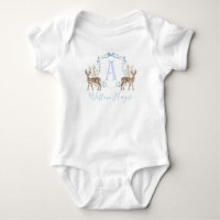 Baby Shower Preppy Southern Blue Deer Boy